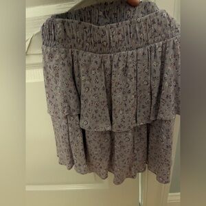 Altard State Floral Purple Mini Skirt
